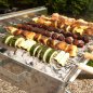 Preview: Holzkohlegrill Spießgrill Churrasco 45 portable mit Beschriftung